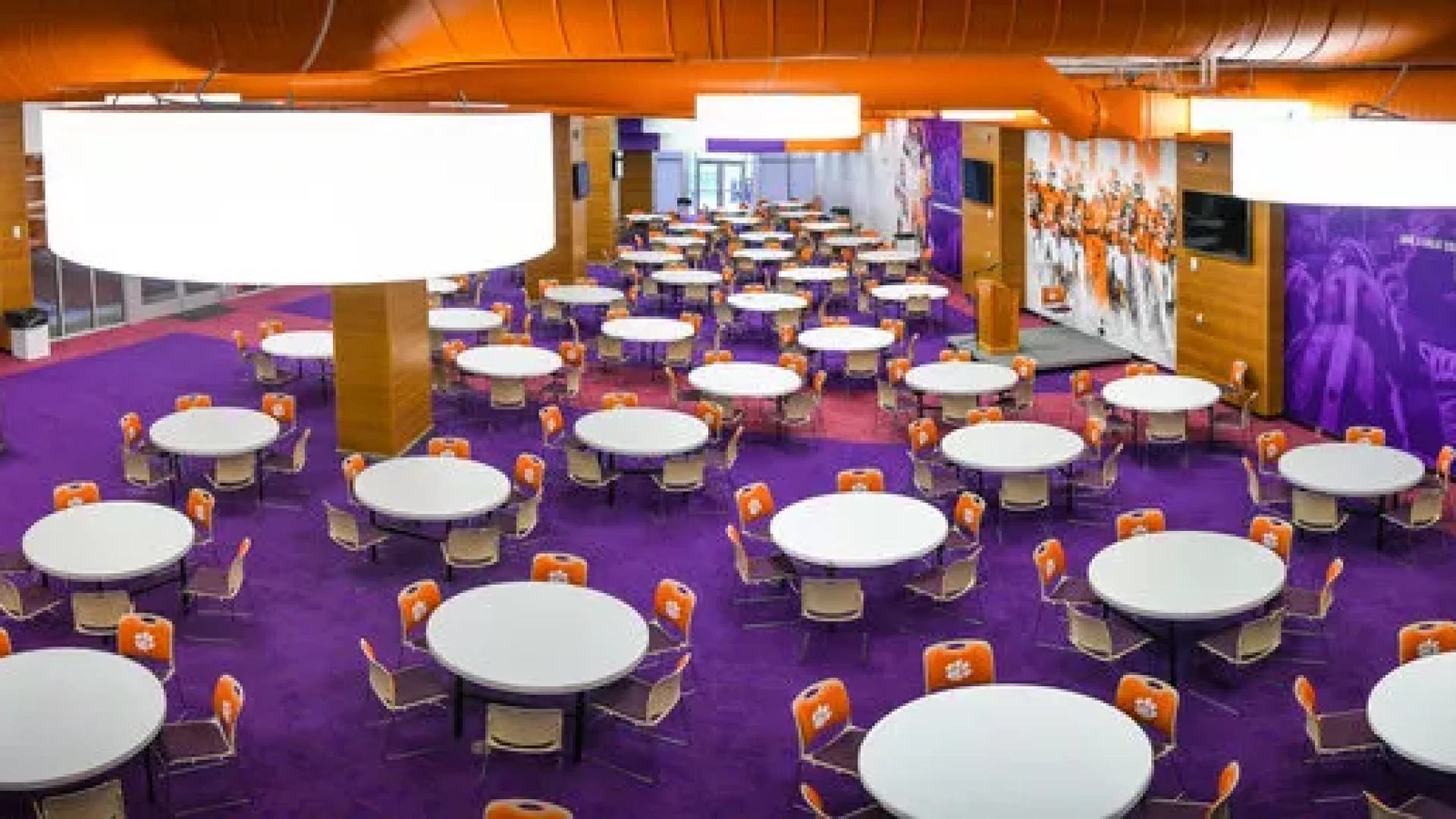 Overview of the football recruit center.