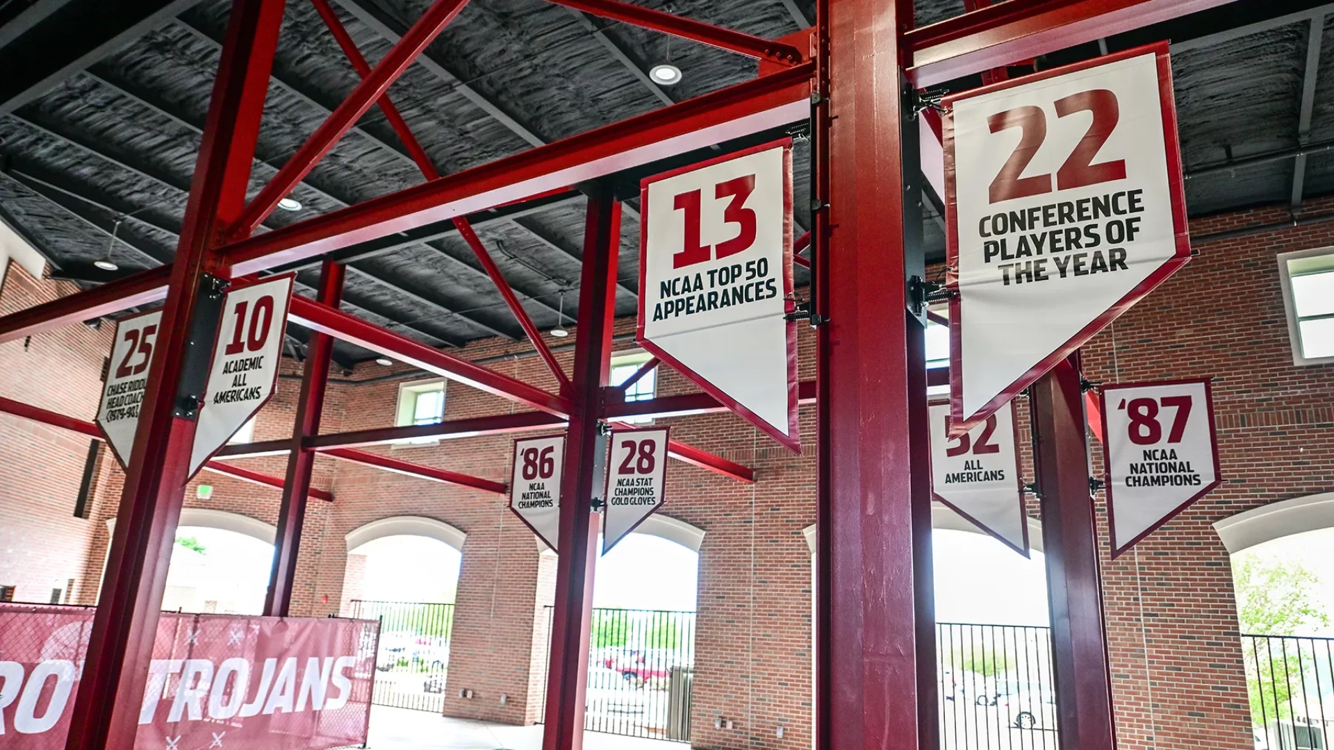 accolade banners under stadium