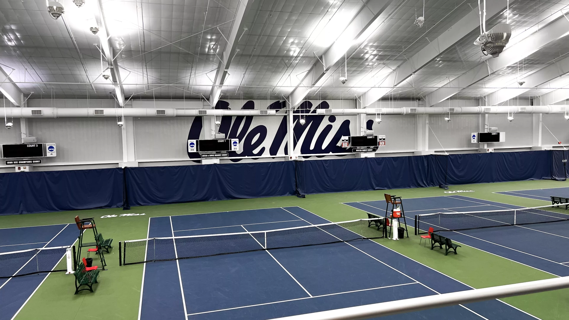 Indoor Tennis Facility graphics.