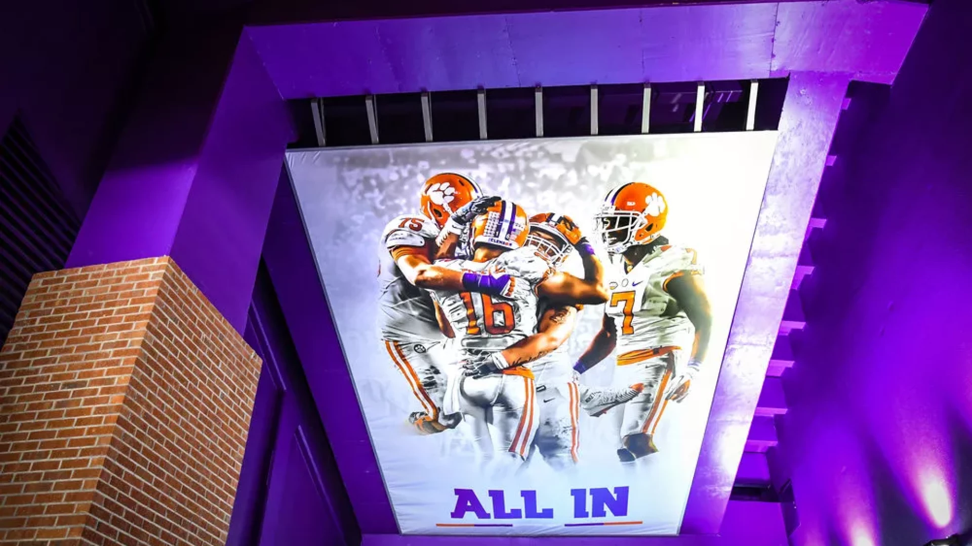 All in stadium players tunnel.