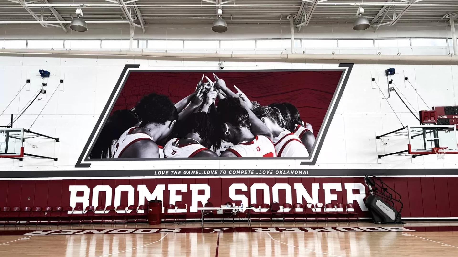 Basketball Practice Gym branding.