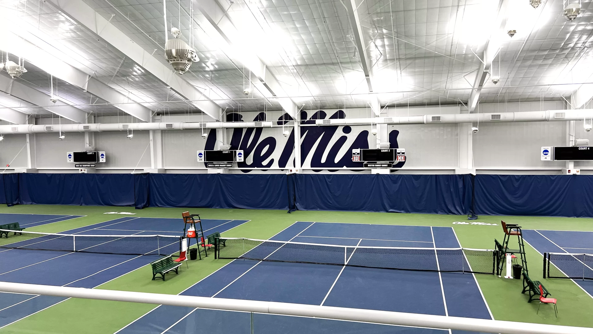 Indoor Tennis Facility graphics.