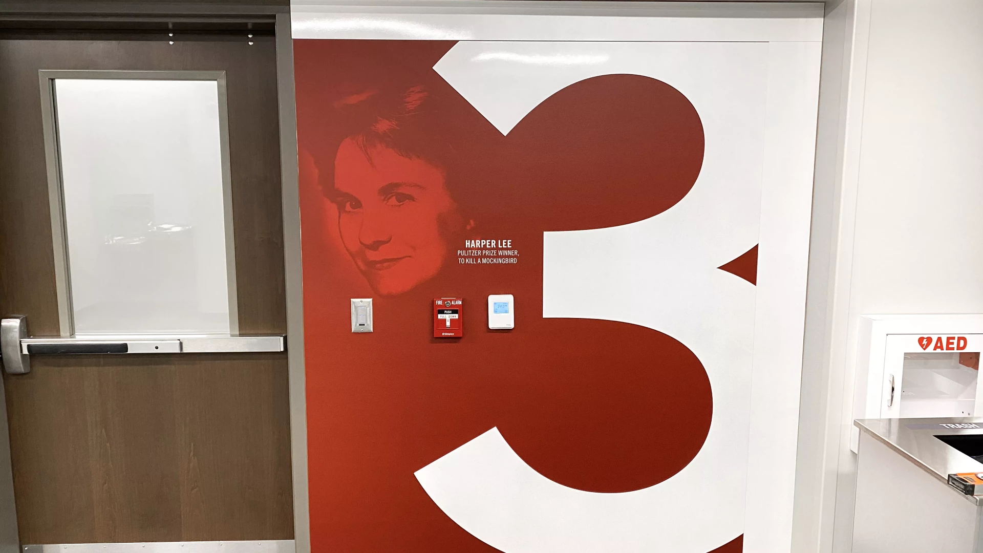 Floor three wall graphic.