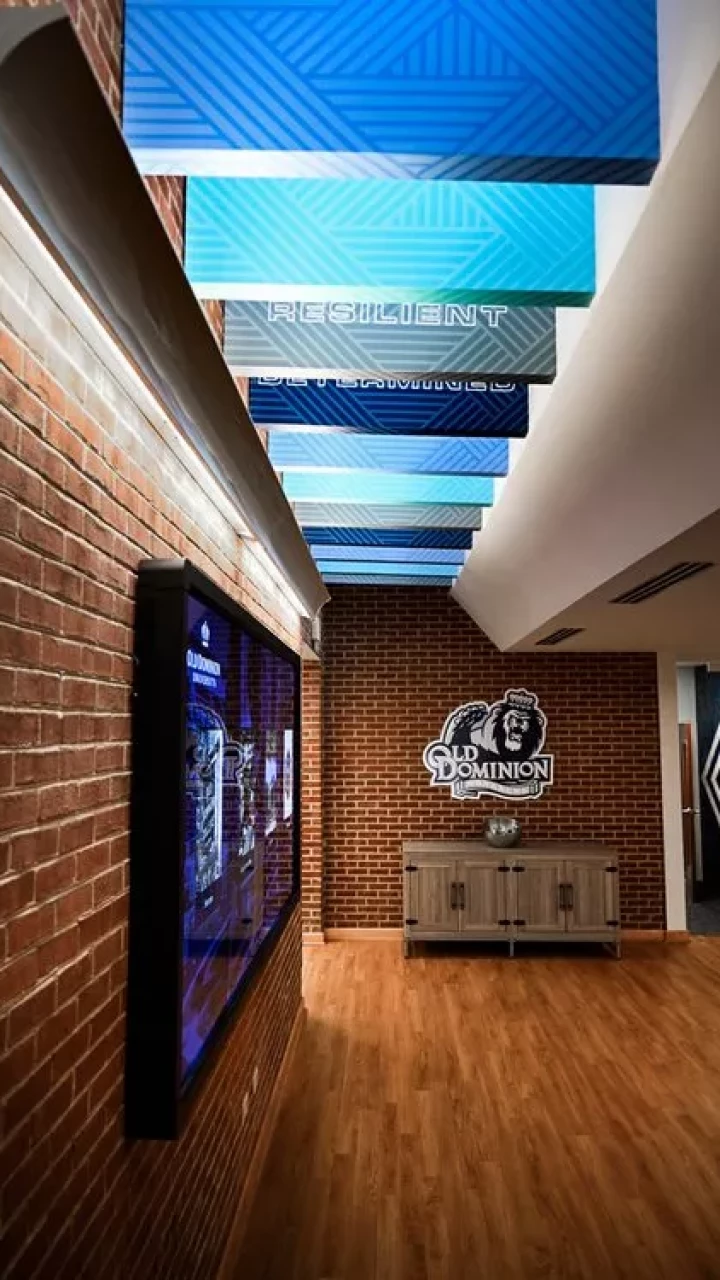 Lobby branding.
