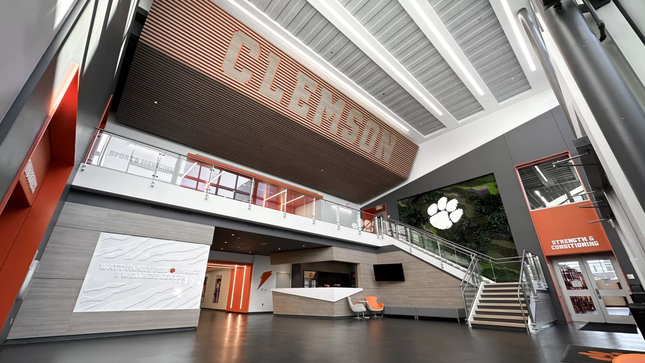 Clemson Athletics Watt Family Performance & Wellness Center