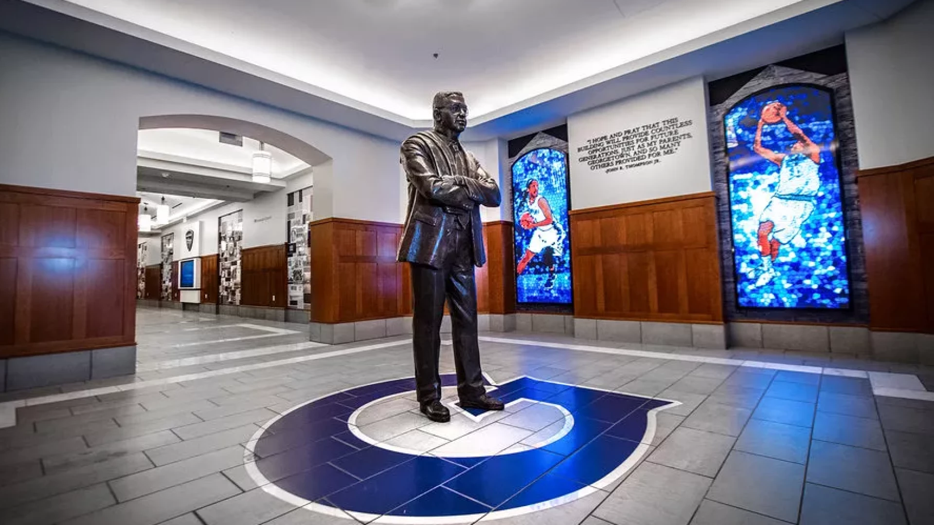 Athletic center hall of fame.